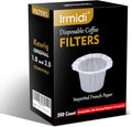 Irmidi Disposable Paper Coffee Filters 200 Count, Compatible with Brewers Single Serve 1.0 and 2.0 Fits All Reusable K Cup