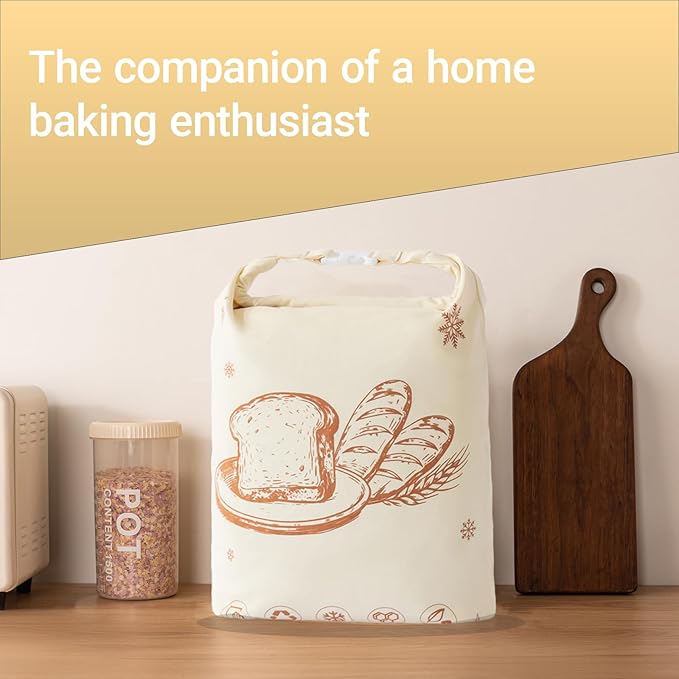 Reusable Beeswax Bread Bags for Homemade Bread & Sourdough, 2 Pack XL 17×13 in Natural Cotton Beeswax Lined Bread Storage Bags, Freezer-Friendly Food Storage to Keep Bread Fresh Longer