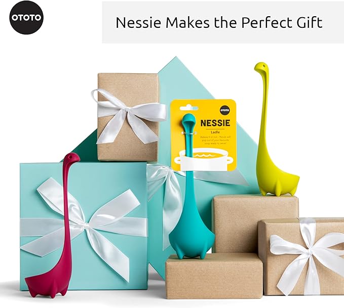 OTOTO The Original Nessie Ladle - Soup Ladle, Cute Gifts, Funny Kitchen Gadgets, Loch Ness design, Cooking Gifts for Mom - Cute and Practical Kitchen Utensils - Unique Gifts for Women, Mothers Day