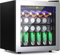 Kismile Mini Refrigerator Cooler 36L Beverage Fridge for 12 Bottle 50 Can,1.3 Cu.Ft Drink Fridge with Seamless Outer Frame,Electronic Temperature Control for Home/Bar/Office 40-61℉,Silver