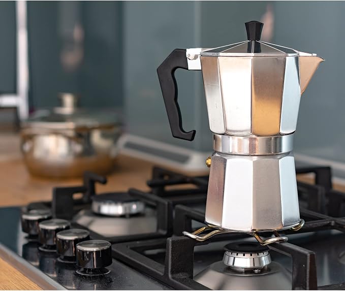 Fino Stovetop Espresso Coffee Maker, Brews up to 6 Servings
