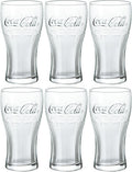 ADERIA B5469 Coca-Cola Genuin Glass, Clear, 12.5 fl oz (370 ml), Set of 6, Made in Japan, Highball Cup, Wedding, Celebration, Beer, Stylish, Gift, Glass, Sake, Birthday, Women, Tumbler, Men's,
