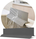 DEARCUS Kitchen Sink Splash Guard 19.7 Inch – Soft Silicone Water Shield for Apartment, Small Kitchen & Bathroom Sinks, Keeps Clothes Dry During Dishwashing, Strong Suction Non-Slip (Deep Gray)