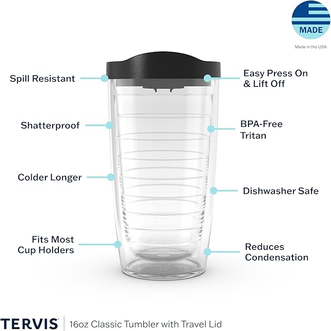 Tervis Peanuts - Ho Ho Ho Christmas Made in USA Double Walled Insulated Tumbler Travel Cup Keeps Drinks Cold & Hot, 16oz, Classic