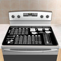 Stove Cover Stove Covers For Electric Stoves Foldable Multipurposeglass Top Protector Thick Natural Rubber Anti-Slip Coating Expands Usable Space (27.9inx20in) (measure33)