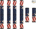 Fourth of July Decor Refrigerator Door Handle Covers Set of 6 Kitchen Electrical Appliances Handle Protector Anti-Slip Fridge Microwave Oven Decor Home Accessories, American Flag Butterfly