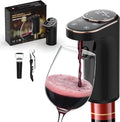 Electric Wine Aerator, Rechargeable Wine Dispenser & Decanter, 1-999ML Quantitative Pour, Self-Clean & LED Touch Screen, Automatic Wine Pourer Ideal Gift for Wine Lovers Women and Men