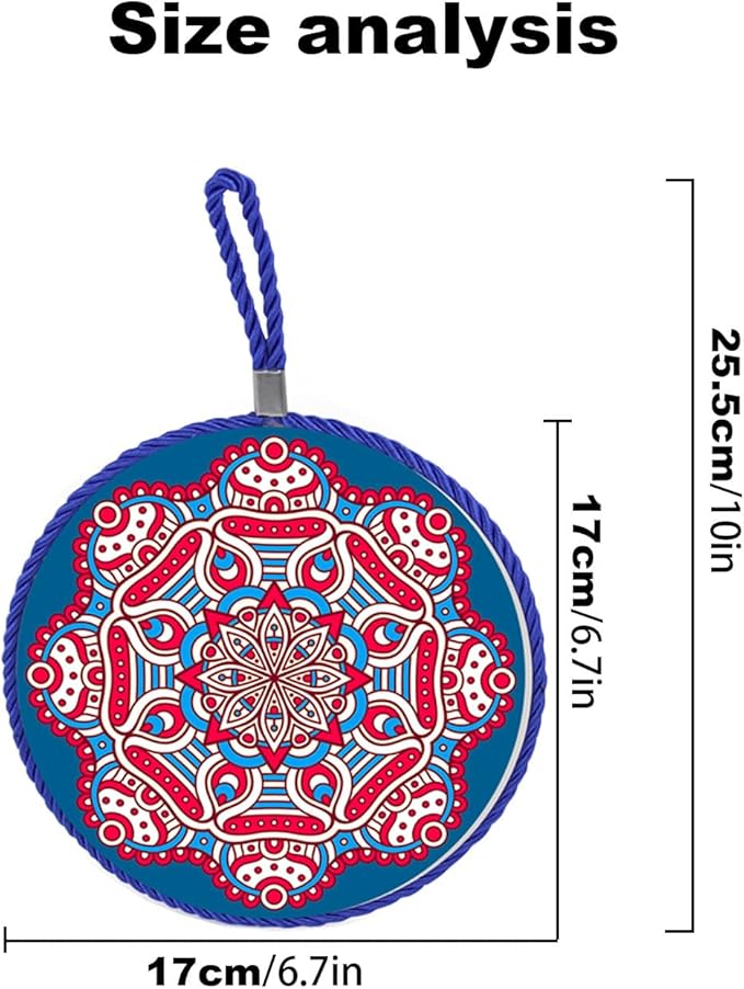 5 pcs Ceramic trivets, hot Dish mat, hot Pot Holder, Pot Holder, Heating Pads for Decorating tabletops and countertops, can be Hung, Kitchen Decor