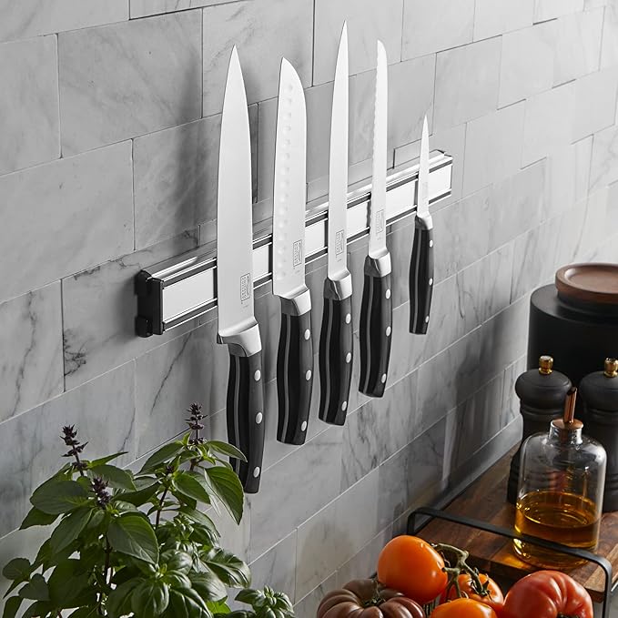 Chicago Cutlery 18" Magnetic Knife Holder Stripm Removable For Cleaning, Strong Knife Rack For Storage Display Home Kit