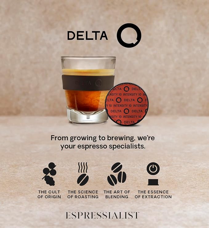 Delta Q Quick Espresso Pods Coffee Machine for Delta Capsules, White