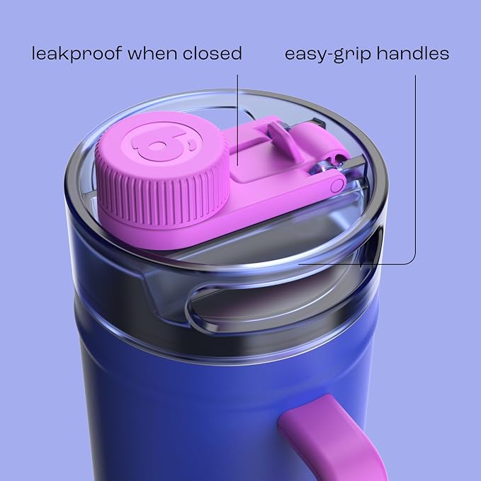 bubba 52 oz Insulated Stainless Steel Water Keg - Large Reusable Water Bottle Drinking Jug - Insulated Keg for Everyday Hydration, Lead-Free and BPA-Free, Ocean Energy