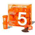 Saturnbird Super Instant Coffee Pods, Specialty Cold Brew Freeze-dried Coffee, No.5 Dark Roast, 100% Arabica, Brew with Hot/Cold Water or Milk, 24 Single-Serve Packets