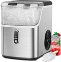 Totnz Nugget Ice Maker Countertop, Chewable Pellet Ice Machine with 33lbs Daily Produce, Pebble Ice Maker for Home Kitchen Office