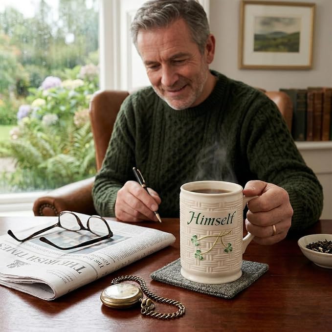 Belleek Classic Himself Mug | Fine Parian China | Made in Ireland