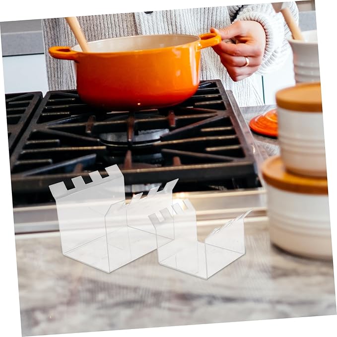2pcs Filling Freezer Bag Stand Kitchen Bag Holder Prep Rack Holder Acrylic Storage Rack Portable