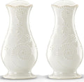 Lenox French Perle White Tall Salt and Pepper Set -