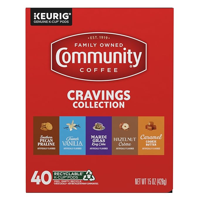 Community Coffee Cravings Collection Variety Pack, 40 ct K-Cup® Pods (Pack of 1)