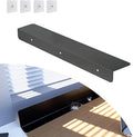 Metal Kitchen Refrigerator Gap Partition Countertop Gap Extension Board, Refrigerator Side Partition, Gap Covers Between Countertop And Walls, No Drill (Black, 15.75 * 3.93inch)