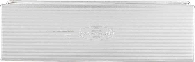 USA Pan Bakeware Pullman Loaf Pan with Cover,13 x 4 inch,Nonstick & Quick Release Coating,Made in the USA from Aluminized Steel,(Pack of 3)