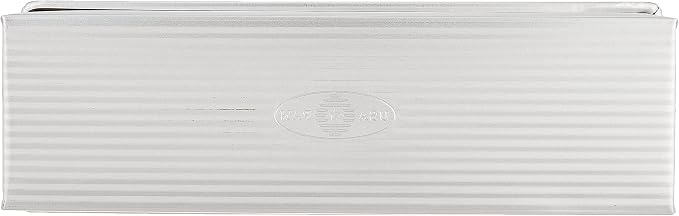 USA Pan Bakeware Pullman Loaf Pan with Cover, 13 x 4 inch, Nonstick & Quick Release Coating, Made in the USA from Aluminized Steel