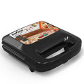 3 in 1 Waffle, Grill & Sandwich Maker, Sandwich Maker Panini Press Waffle Iron Set with Removable Non-Stick Plates & Indicator Lights, Panini Press Grill for Breakfast, 800W, Black