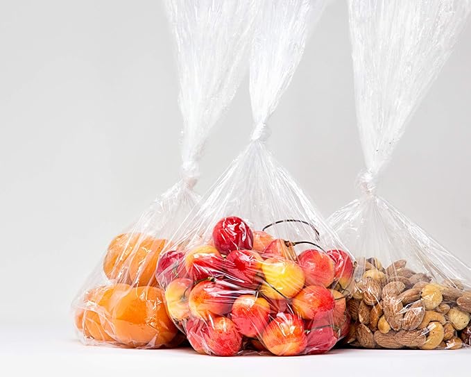 [Pack Of 700] Clear Bread Bags For Homemade Bead With Gusset 8" X 4" X 20" Inches – For Home or Commercial Food Storage