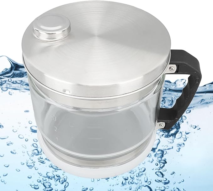 Cryfokt 4L Glass Distilled Water Container Clear Compatible with Most Countertop Stills