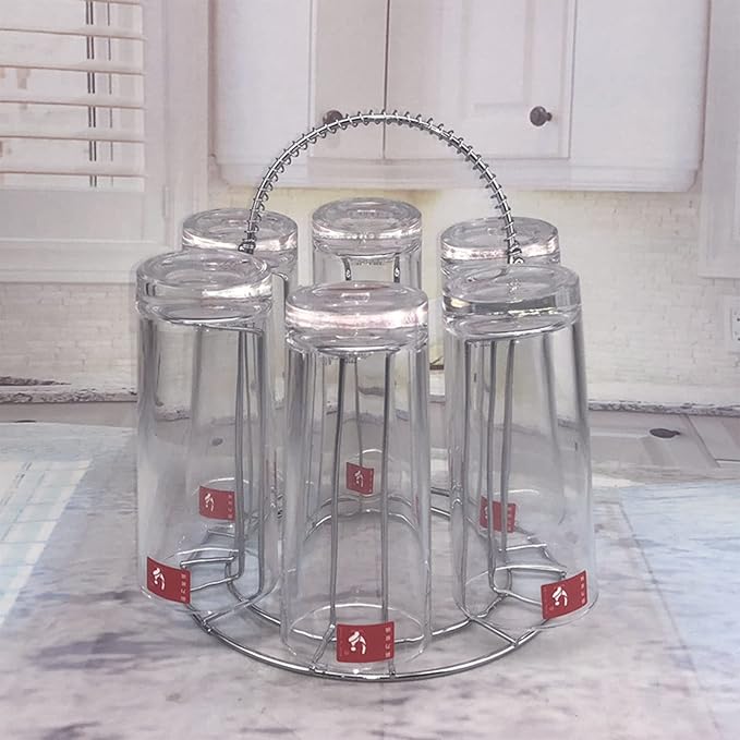 TOPINCN Stainless Steel Cup Bottle Drying Rack, Drinking Glass and Sports Bottle Drainer Rack,Stand Cup Dish Holder and Dryer Rack