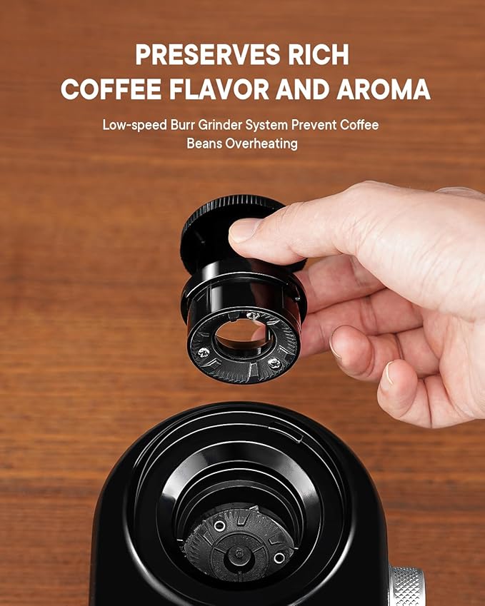 SHARDOR Electric Burr Coffee Grinder Bundle with 10-Cup Programmable Coffee Maker