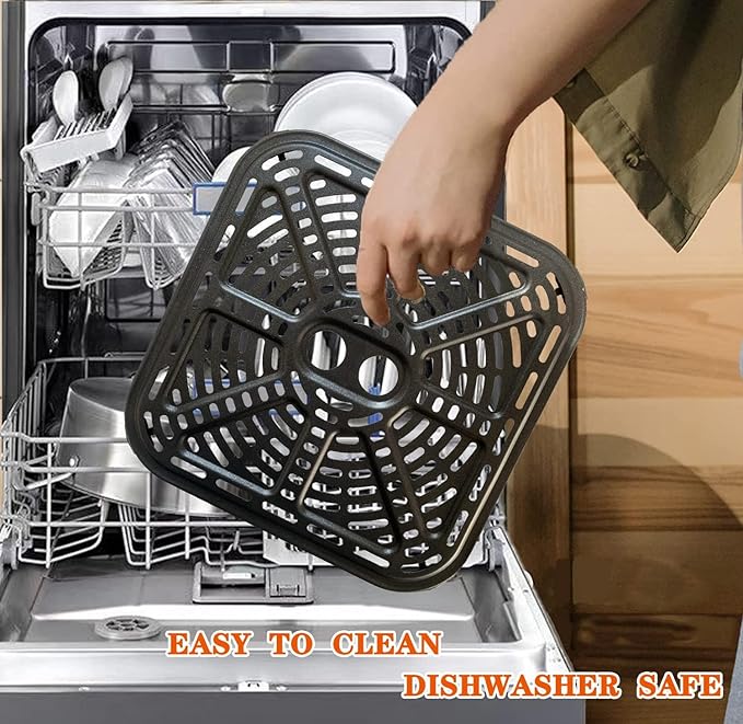 Premium Air Fryer Crisping Plate for COSORI 6.8QT 12-in-1 Dual Blaze Air Fryers, Air Fryer Grill Pan Plate Crisper Tray Rack Grate Grid Shelf for COSORI 6.8QT Air Fryer, Nonstick, Dishwasher Safe