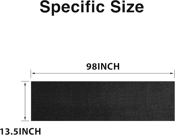 PABUSIOR Foam Toolbox Shelf Liner: 5MM Thick Heavy Duty Tool Box Liners for Drawer - Black Non Slip Cabinet Protector Mats for Garage Shelves 13.5" W x 98" L