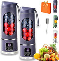 Digital Multimode Juicer Blender - Smart Led Display, Portable Usb Personal Electric Blender, Juicer Shakes And Smoothies Blender For Smoothies Liquid Diet, Shakes, Leak Proof Design (2PC-B)