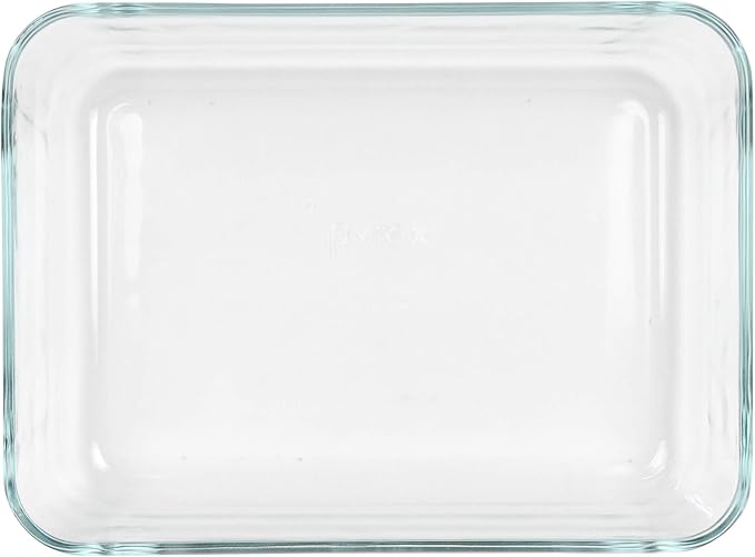 Pyrex 7210 3 Cup Glass Dishes & 7210-PC Muddy Aqua Food Storage Replacement Lids (2-Pack) - Made in USA