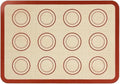1 Piece Silicone Baking Mat Non Stick Heat Resistant Oven Liner Sheet for Cookie Macaron Bread Tool(Red 30x21cm)