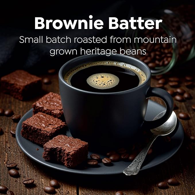 Intelligent Blends Brownie Batter Flavored Coffee Pods, 16 ct, Medium Roast Single Serve Pods – 100% Arabica Coffee, Compatible with Keurig K Cups Maker