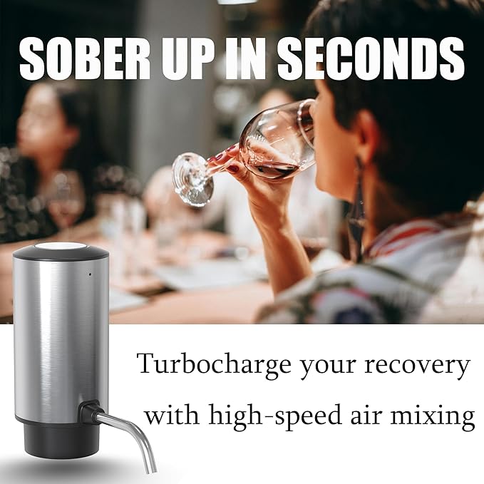 Rechargeable Electric Wine Opener Set, 4-in-1 Automatic Opener Kit with Aerator Pourer, Foil Cutter, Vacuum Pump and Stoppers - Ideal Gift for Mother's Day, Father's Day, Birthday and Anniversary