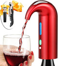 Electric Wine Aerator Gifts Touch Portable Red - White Wine Accessories Aeration For Wine and Spirit Beginner and Enthusiast -Spout Pourer - Wine