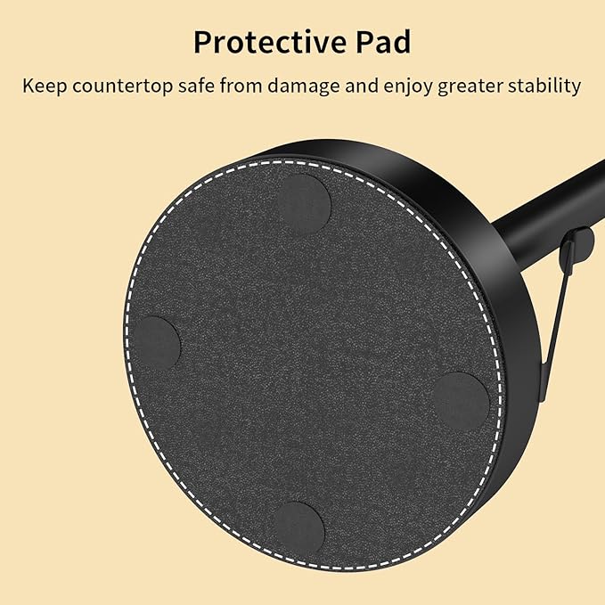YUMORE Paper Towel Holder Countertop, Paper Towel Holder with Weighted Base Non Slip, Standing Paper Towel Roll Holder for Kitchen Bathroom, Stainles Steel