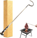 Meat Flipper, Grill Hooks for Turning, Heavy Duty Stainless Steel BBQ Turner Hooks with Long Handle for Flipping Ribs, Pork Shoulder, Roast on Smoker Grilling (Left Hand - A)