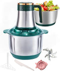 Electric Meat Grinder, 500W 5-Speed 5L Stainless Steel Food Processor, Multifunctional for Dough, Meat, Nuts & Vegetables, Hand Wash Only with Detachable Parts