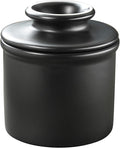 Butter Bell - The Original Butter Bell Crock by L. Tremain, a Countertop French Ceramic Butter Dish Keeper for Spreadable Butter, French Ceramic Butter Dish Keeper, Specialty (Matte Black)