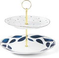 Lenox Blue Bay 2-Tiered Server, 3.05 LB