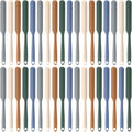 Honeydak 36 Pcs Mini Silicone Spatula Bulk 8.3 inch Small Rubber Spatula with Long Handle Heat Resistant Jar Cake Cream Butter Scraper Resin Craft Non Stick Kitchen Tools for Baking Cooking Mixing
