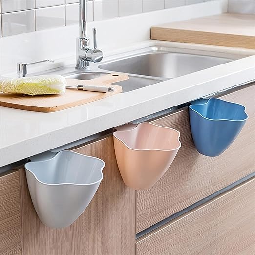 Hanging Trash Can, Kitchen Garbage Bin Waste Bins, Kitchen Cabinet Door Mounted Trash Can Trash Can Trash Can Kitchen Tools Trash Bag Wall Mounted Trash Can (Color : A)