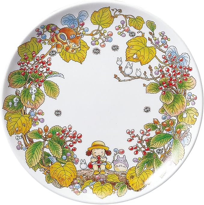 Noritake T50116A/4660-5 My Neighbor Totoro Plate 9.1 inches (23 cm), Microwave Safe, 1 Piece