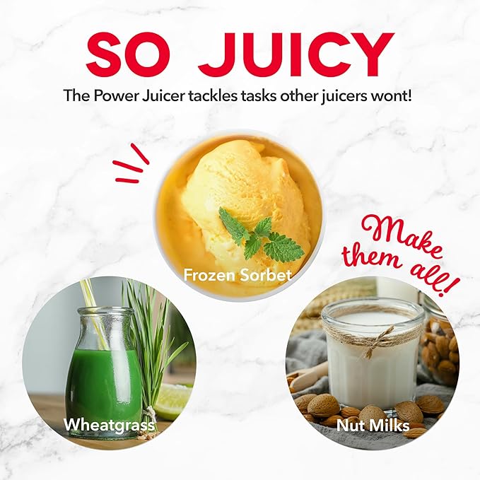 Dash Deluxe Compact Cold Press Juicer - Slow Masticating Juicer Machine for Fruits and Vegetables with Frozen Attachment - Easy to Clean Juice Press for Home Countertops - Black