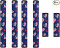 Refrigerator Door Handle Covers Set of 6 Kitchen Electrical Appliances Handle Protector 4th of July Fridge Microwave Oven Home Accessories, American Flag Heart-Shaped Blue