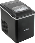 Avanti Ice Maker Mighty Ice Countertop Design Makes 26 Pounds of Bullet-Shaped Ice Cubes in 24 Hours, Digital Touch Controls and Self Cleaning Function, Includes Scoop, Black