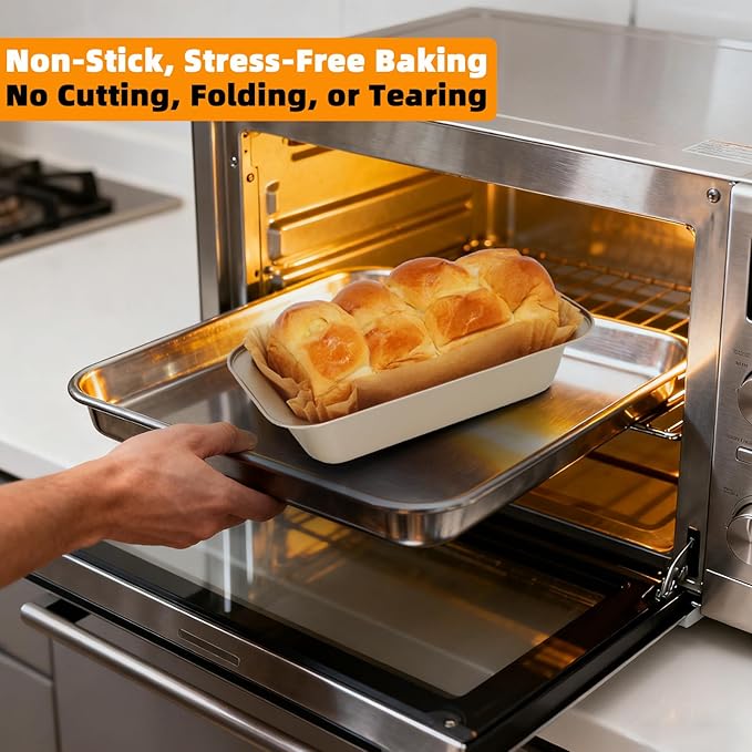 Loaf Pan Liners,360Pcs Parchment Paper Liners for Baking Bread 9x5 Inch,Non-Stick Parchment Bread Liners, Disposable Pan Liners for Baking