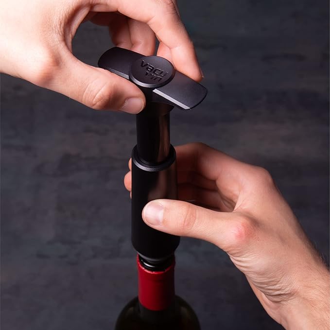 Electric Wine Opener & Vacu Vin Wine Saver Pump Bundle – Fresh Wine Made Easy